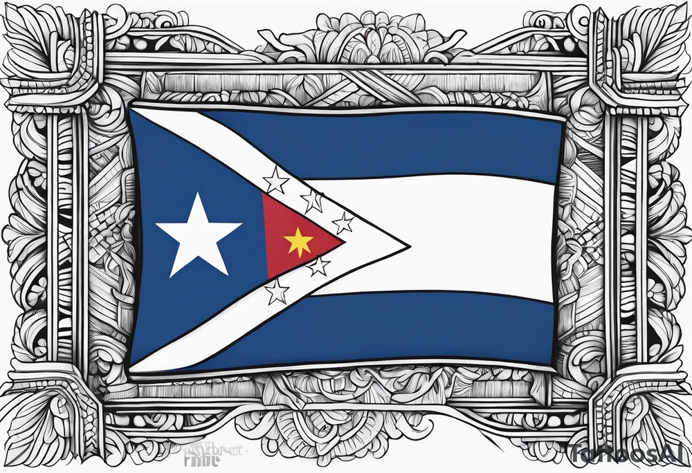 Filipino flag tattoo idea