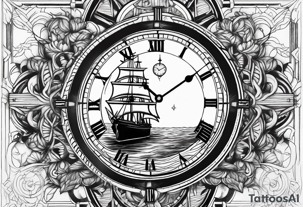 Interstellar, clock, ship tattoo idea