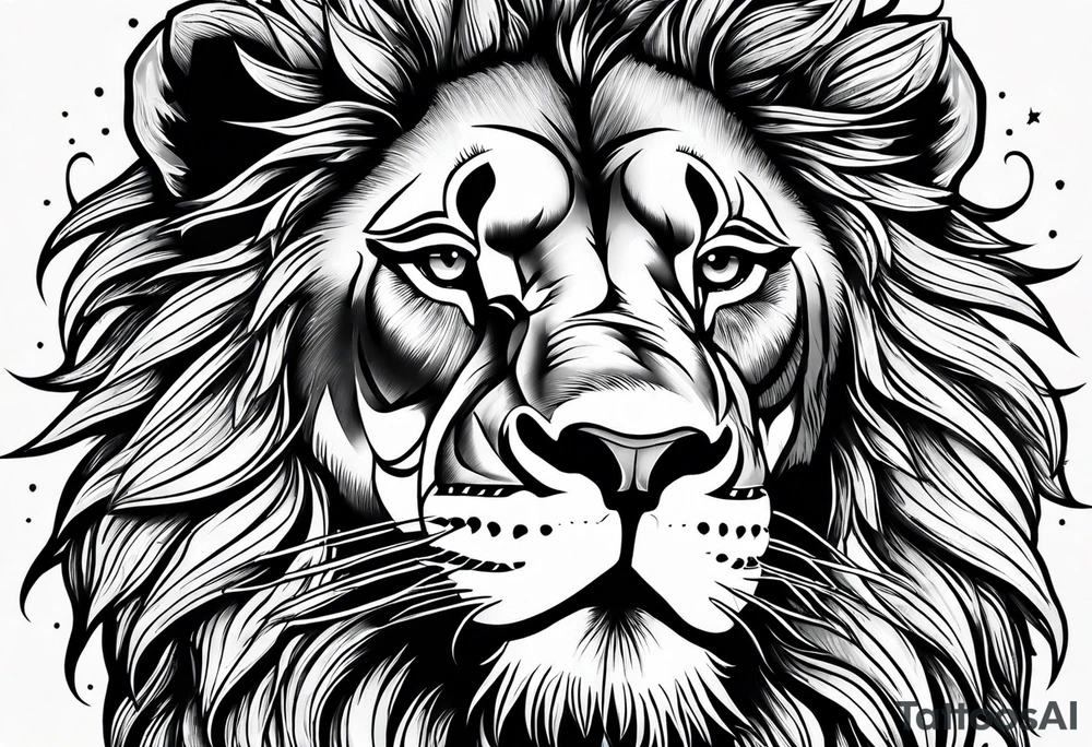 Lion roar tattoo idea