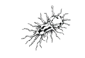 killing bacteria concept art tattoo idea