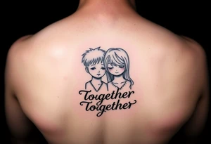happy and sad together tattoo idea