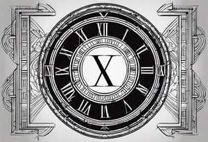 roman numeral of the year 1974 tattoo idea