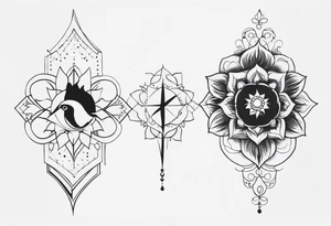 Give a idea for two people to get tattoos that compliment each other that show a “meant to be” type tattoo idea
