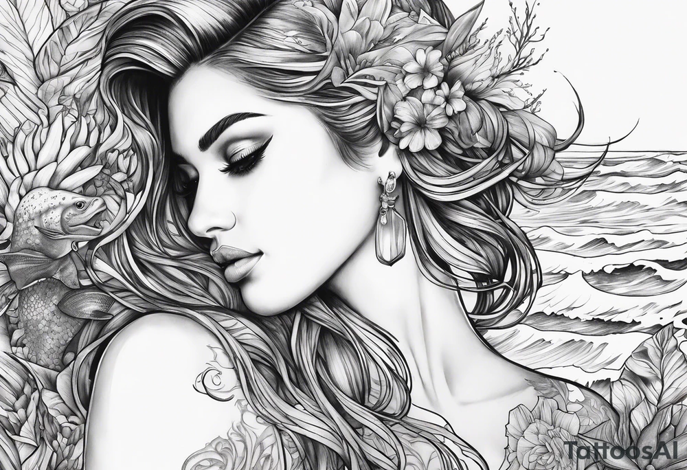 Ocean tattoo idea