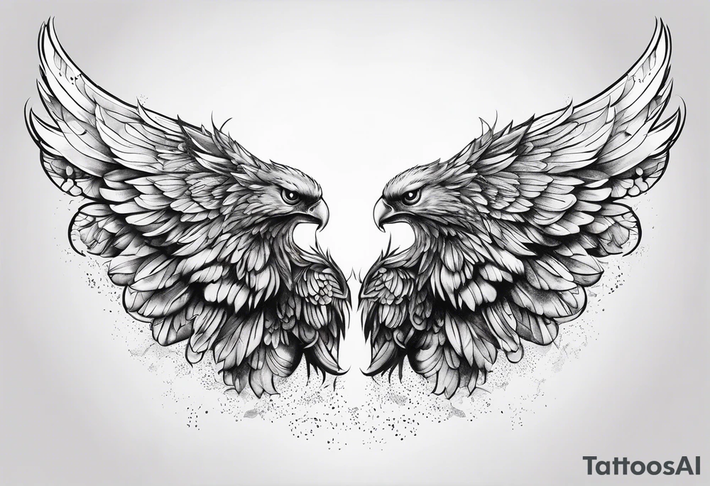wings tattoo idea