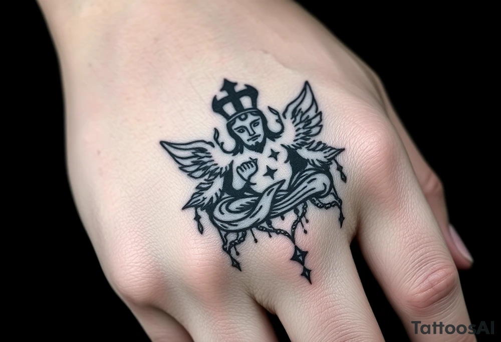 Finding peace in chaos within god tattoo idea