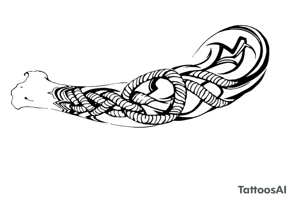 celtic rope tattoo idea