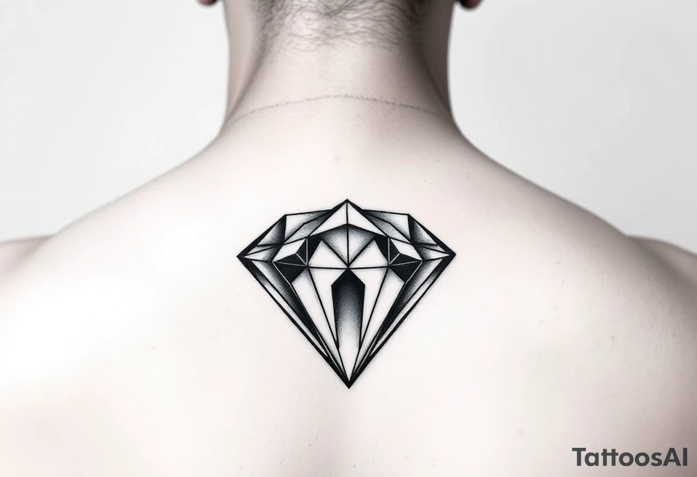 Melted diamond tattoo idea