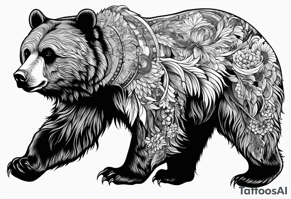 Dancing bear tattoo idea