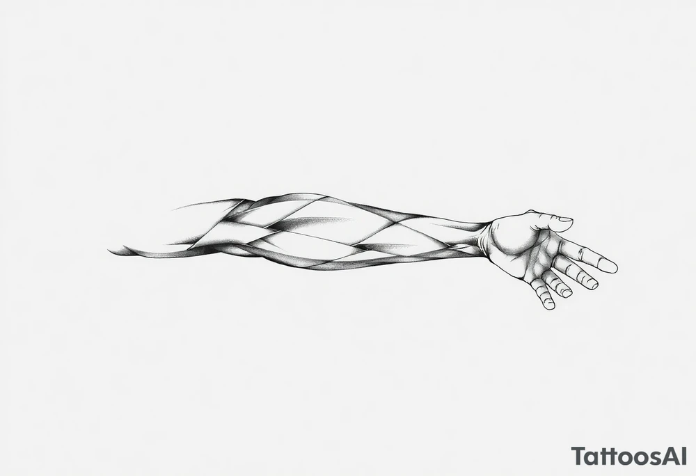 Längliche Engelsflügel tattoo idea