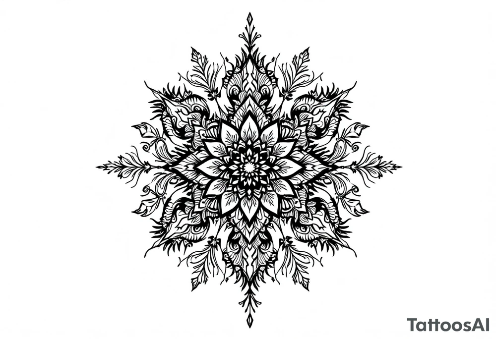 mandala including words pain is temporary and make it taller than wider and a flower look tattoo idea