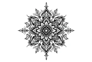 mandala including words pain is temporary and make it taller than wider and a flower look tattoo idea