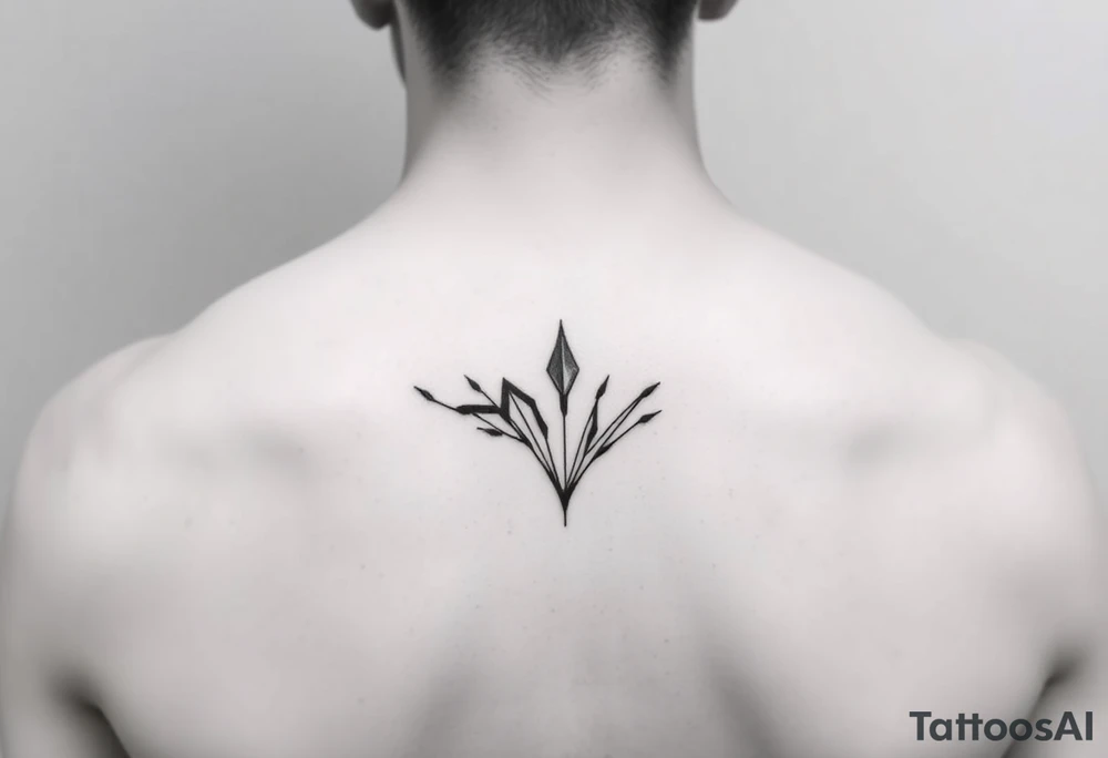 Simple abstract feminine tattoo tattoo idea
