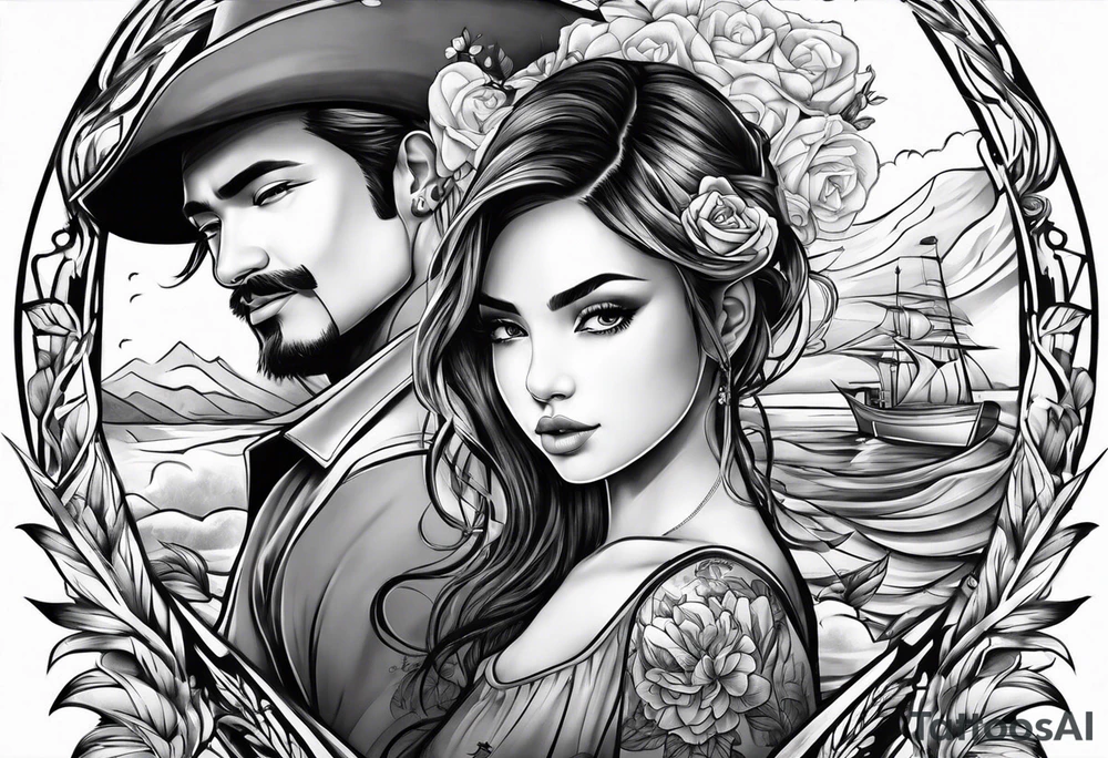 FATHER
2 SONS
DAUGHTER tattoo idea