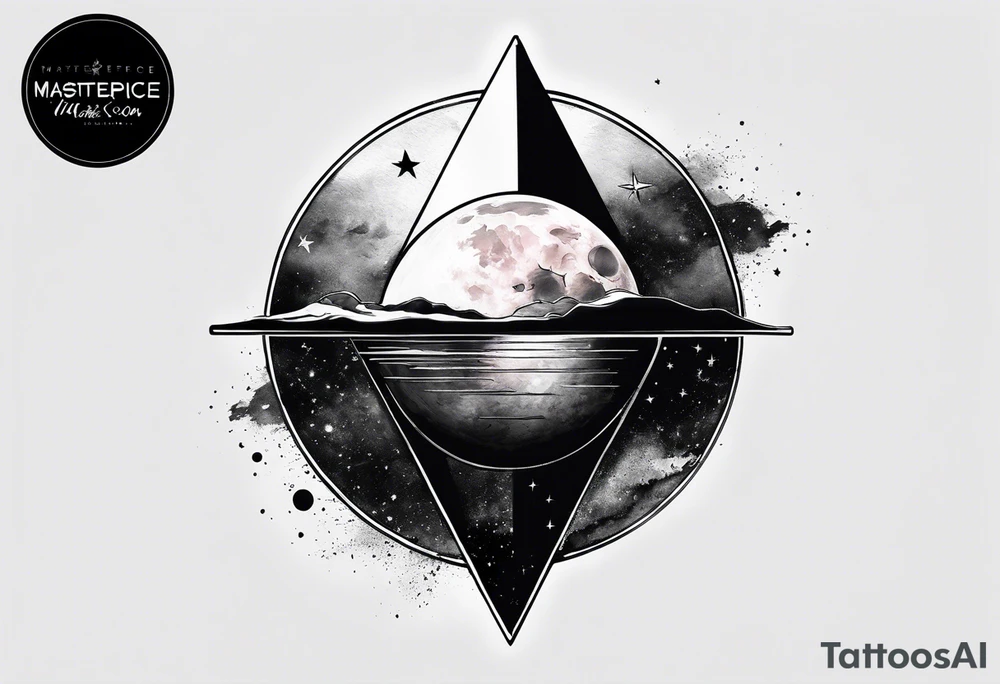 dark side on the moon tattoo idea