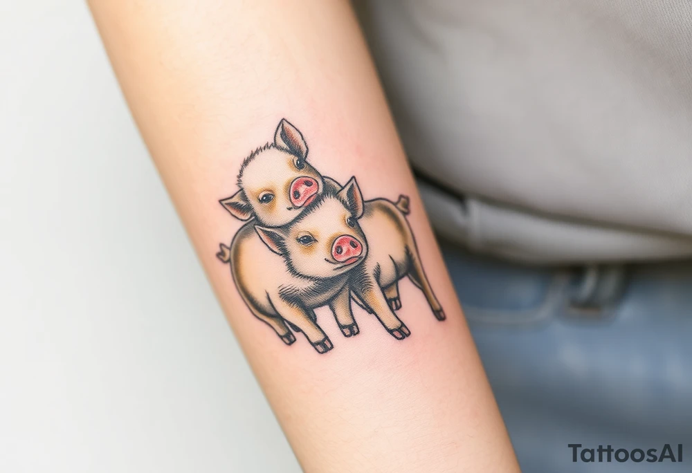 moss piglets tattoo idea