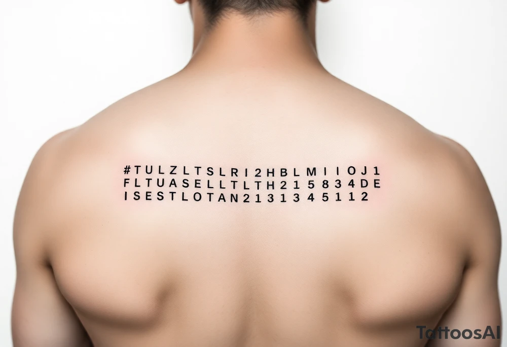 Morse code tattoo idea