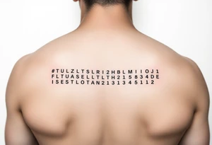 Morse code tattoo idea