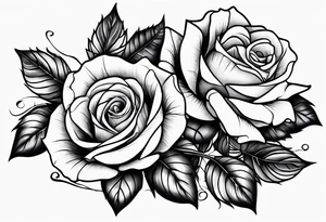 Dead roses sleeve tattoo idea