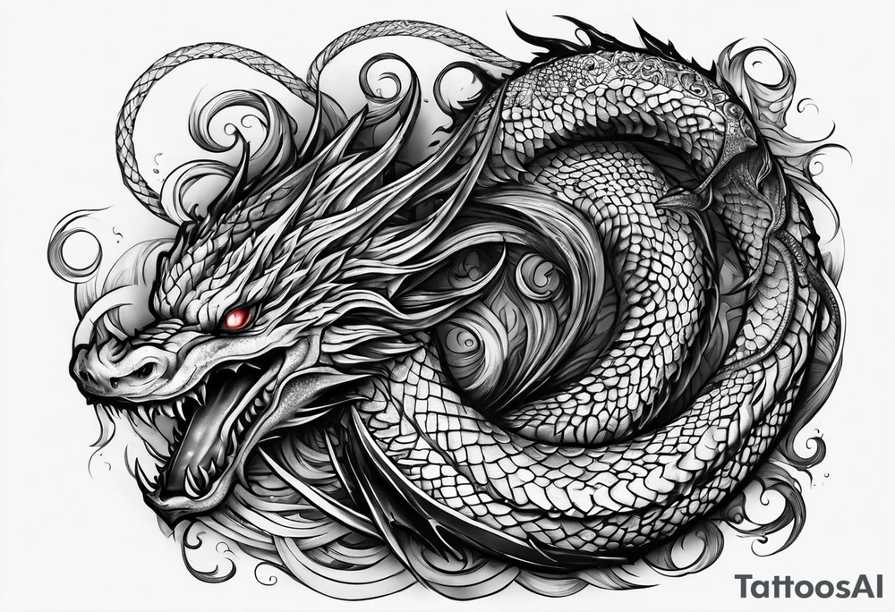 Leviathan serpent tattoo idea