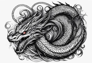 Leviathan serpent tattoo idea