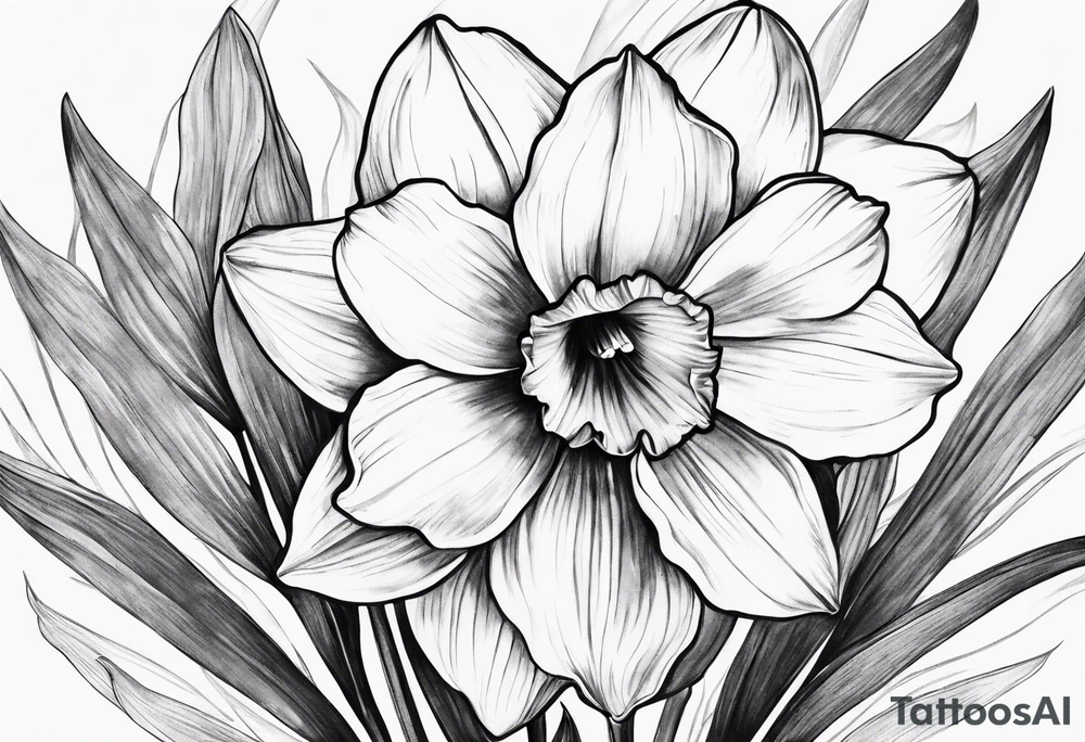A stemless narcissus tattoo idea