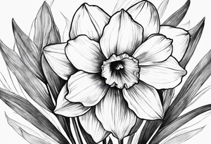 A stemless narcissus tattoo idea