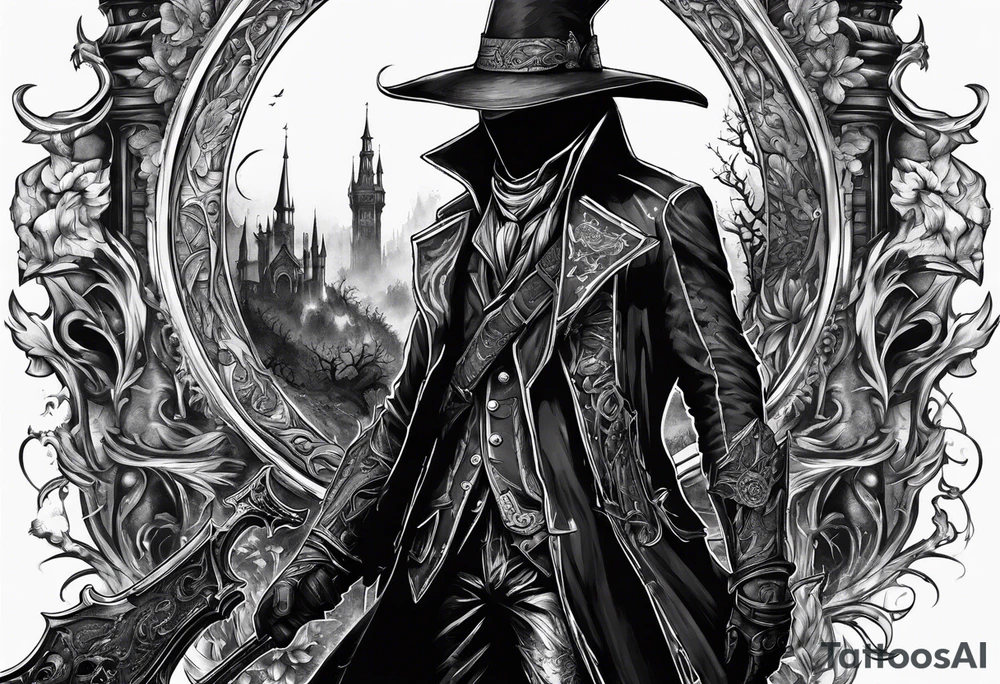 Bloodborne hunter tattoo idea