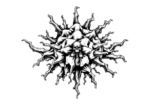 killing bacteria concept art tattoo idea