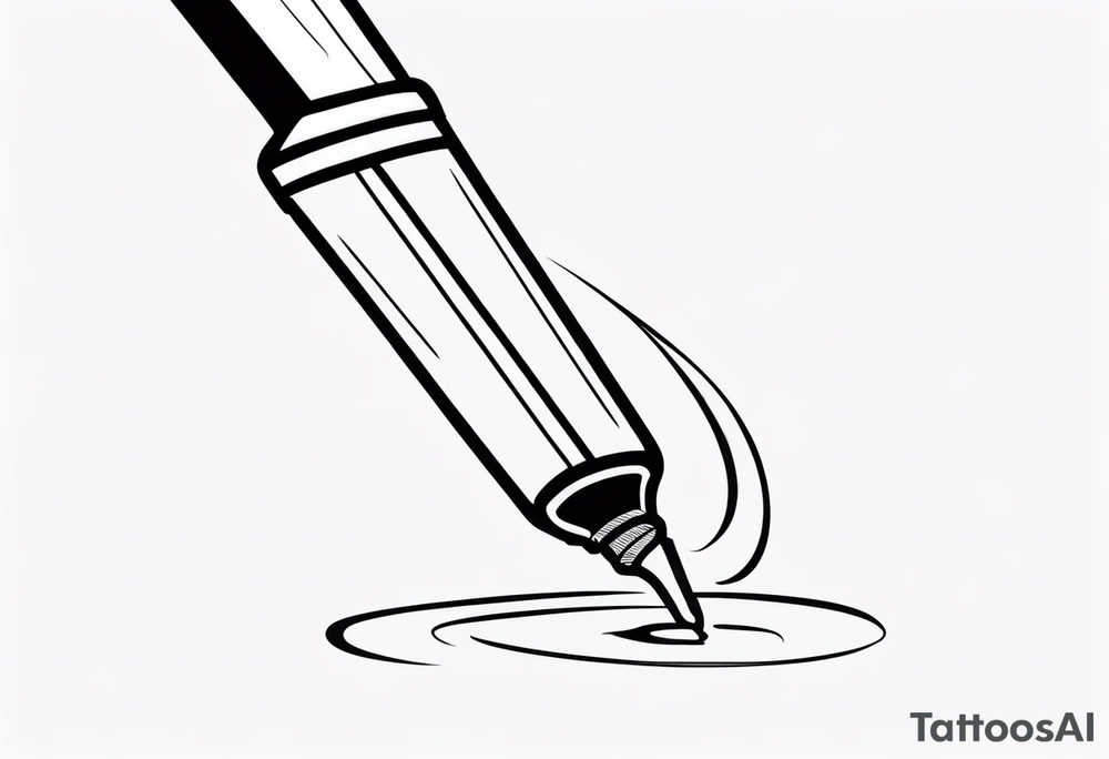 Simple cigarette tattoo idea