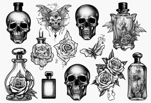 perfume but inside is death tattoo idea