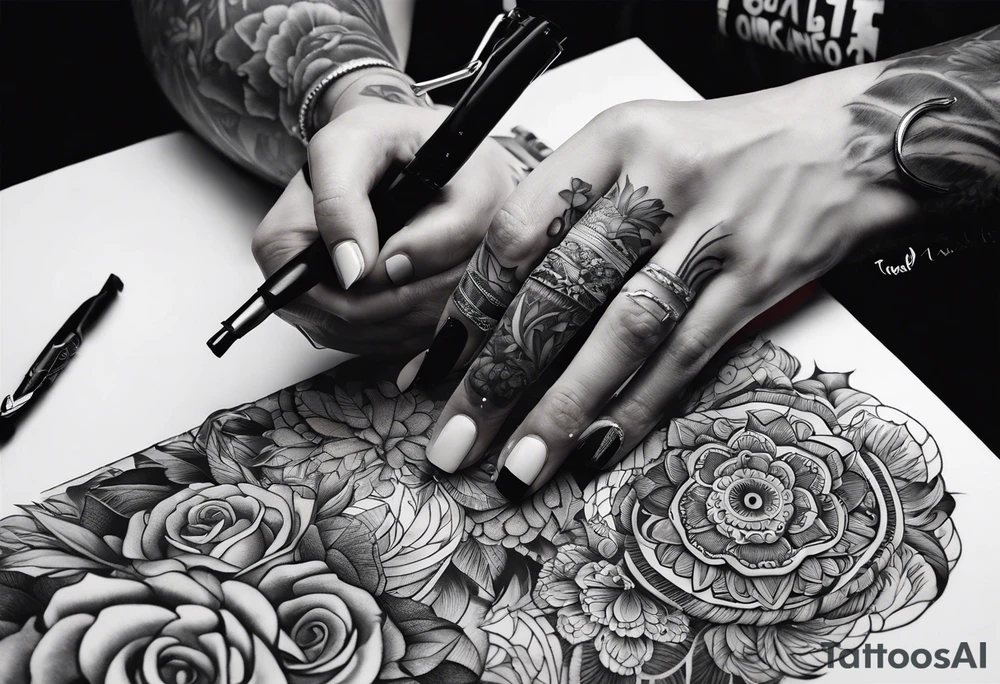 hands pointiong at each othe but not touching tattoo idea hands pointiong at each othe but not touching tattoo idea