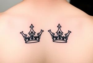 Chest tattoo, two laurier crown betwen laurier tattoo idea