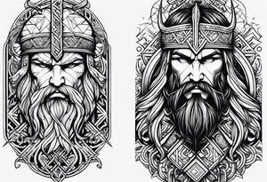 Viking tattoo sleeve tattoo idea