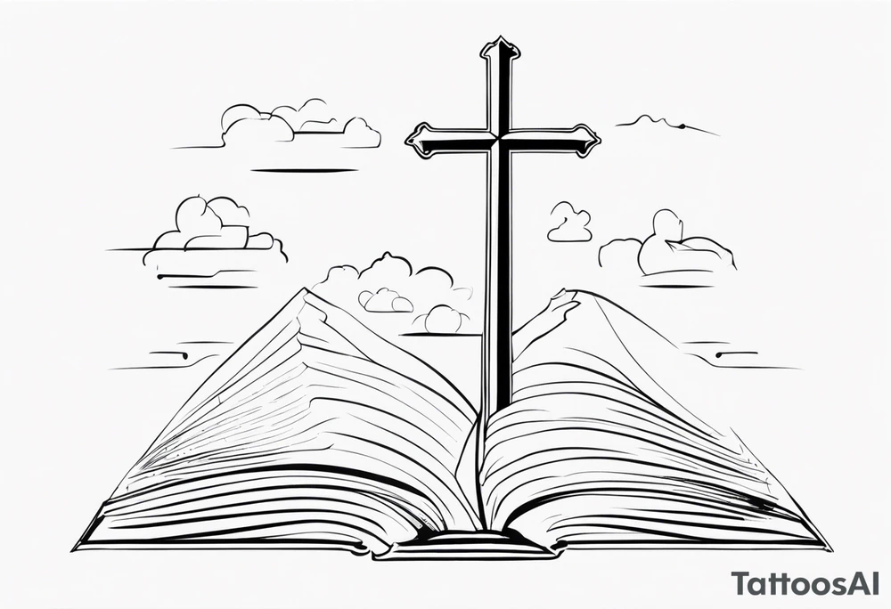 Simple line work tattoo representing John 3:30 “He must increase, but I must decrease.” Incorporate the text “HMIBIMD” tattoo idea