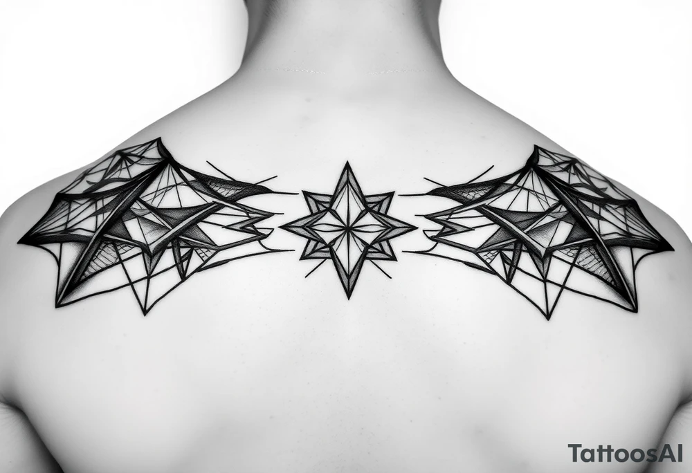 Intricate geometric line tattoos tattoo idea