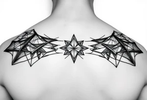 Intricate geometric line tattoos tattoo idea