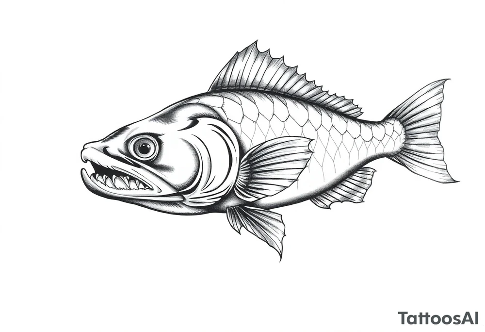 Catfish tattoo idea