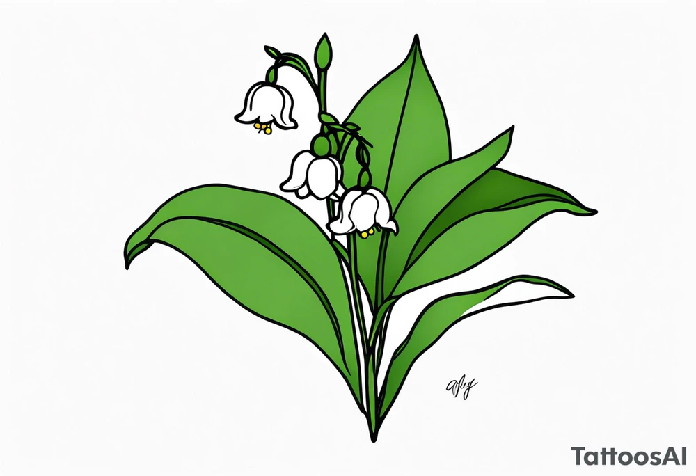 Lily of the valley tattoo idea