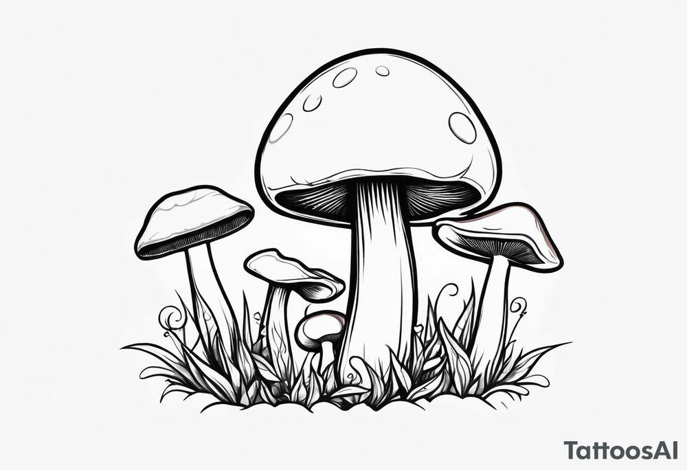 "Graceful Mushrooms" tattoo idea
