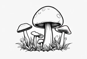 "Graceful Mushrooms" tattoo idea