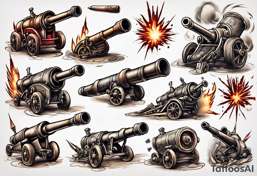 artillery tattoo idea