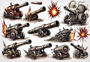 artillery tattoo idea