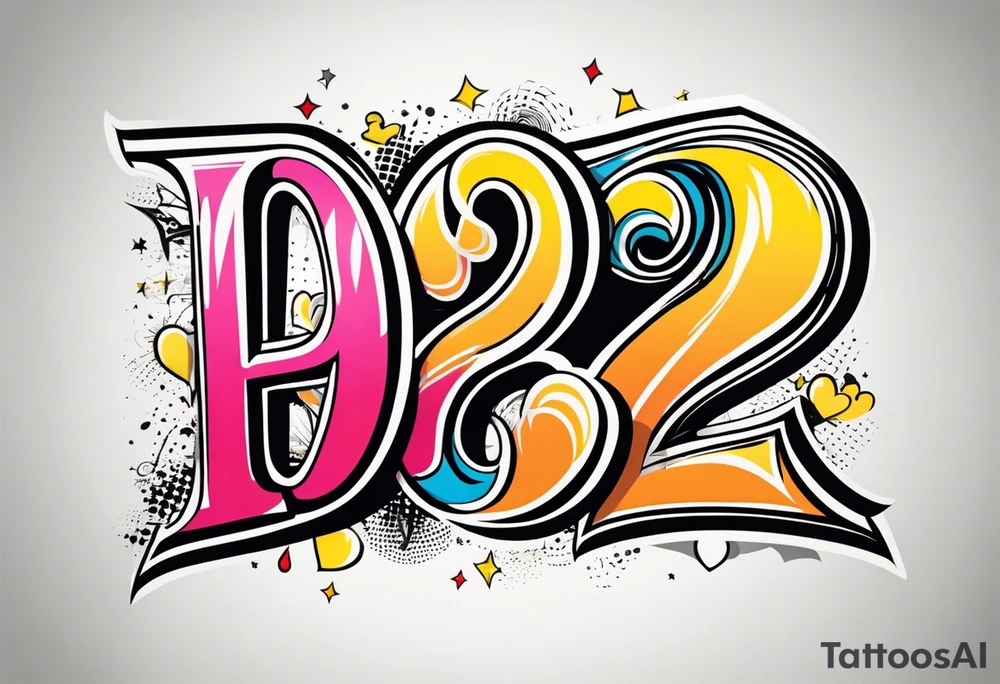 Fancy old English letters that say 1992 tattoo idea