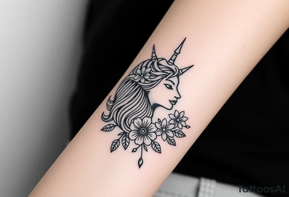 Capricorn head and body y starsign  10x10 cm 

Flowers or stars tattoo idea