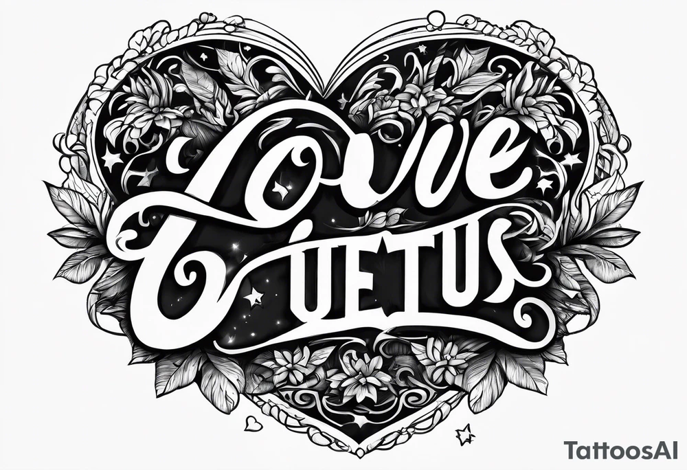 LOVE US
text only tattoo idea