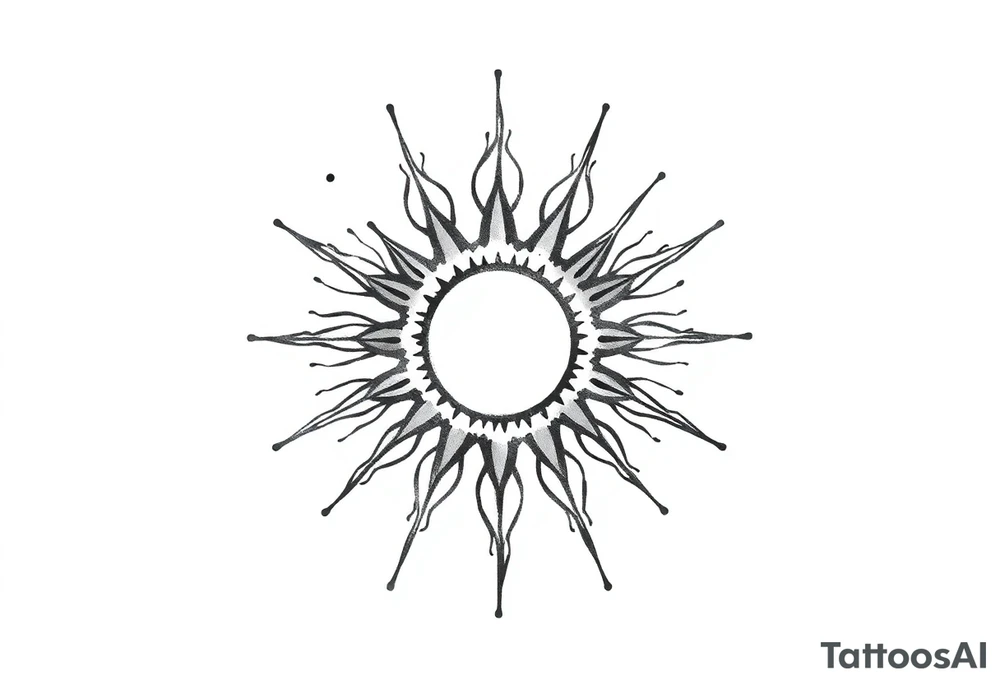 Sun tattoo idea