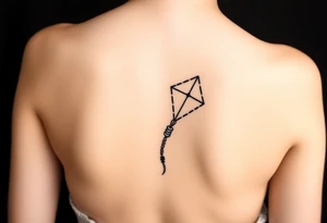 Kite rope hand tattoo idea