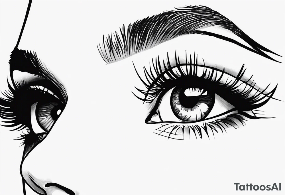 women eyes and the prhase "the eyes never lies chico" tattoo idea