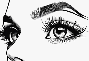 women eyes and the prhase "the eyes never lies chico" tattoo idea